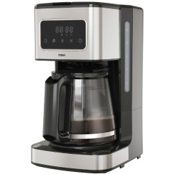 Mika Coffee Maker, Digital, 12 Cups, 1000W, Black & Stainless Steel