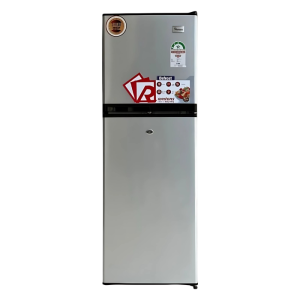 Ramtons 138L Double Door Fridge Direct Cool, Stainless Steel – RF/349