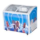 303 Liters Glass Door Ice Cream Showcase Freezer
