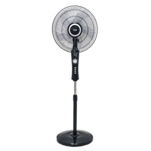MIKA Stand Fan 16 Black & Silver