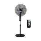 MIKA Stand Fan 18 With Remote Black & Silver