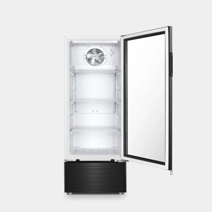 242 Liters Glass Door Showcase Fridge with Lock