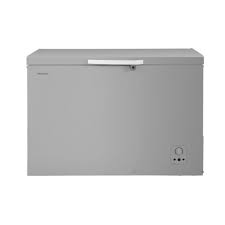 Hisense Chest Freezer 297 Liters Grey Glass Slider