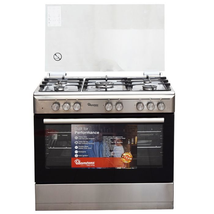 Ramtons 5 Gas 90x60 Inox Cooker