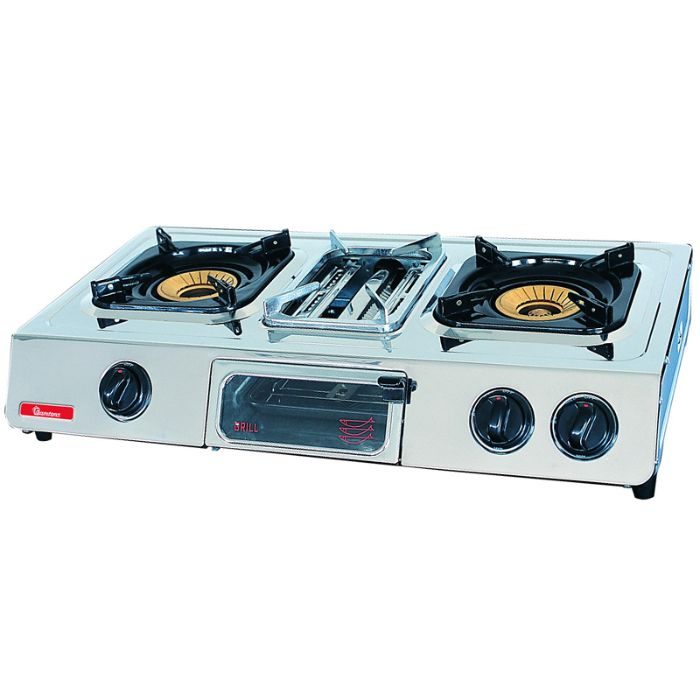 Ramtons Gas Cooker 2 Burner Stainless