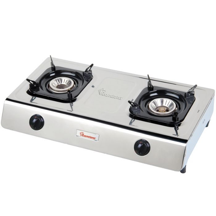 Ramtons 2 Burner Stainless Steel Gas Cooker Kenya