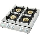 Ramtons 4 Burner Stainless Steel Gas Cooker