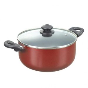 MAROON 20CM NON-STICK CASSEROLE 2H RAMTONS MASTER CHEF - RT/104